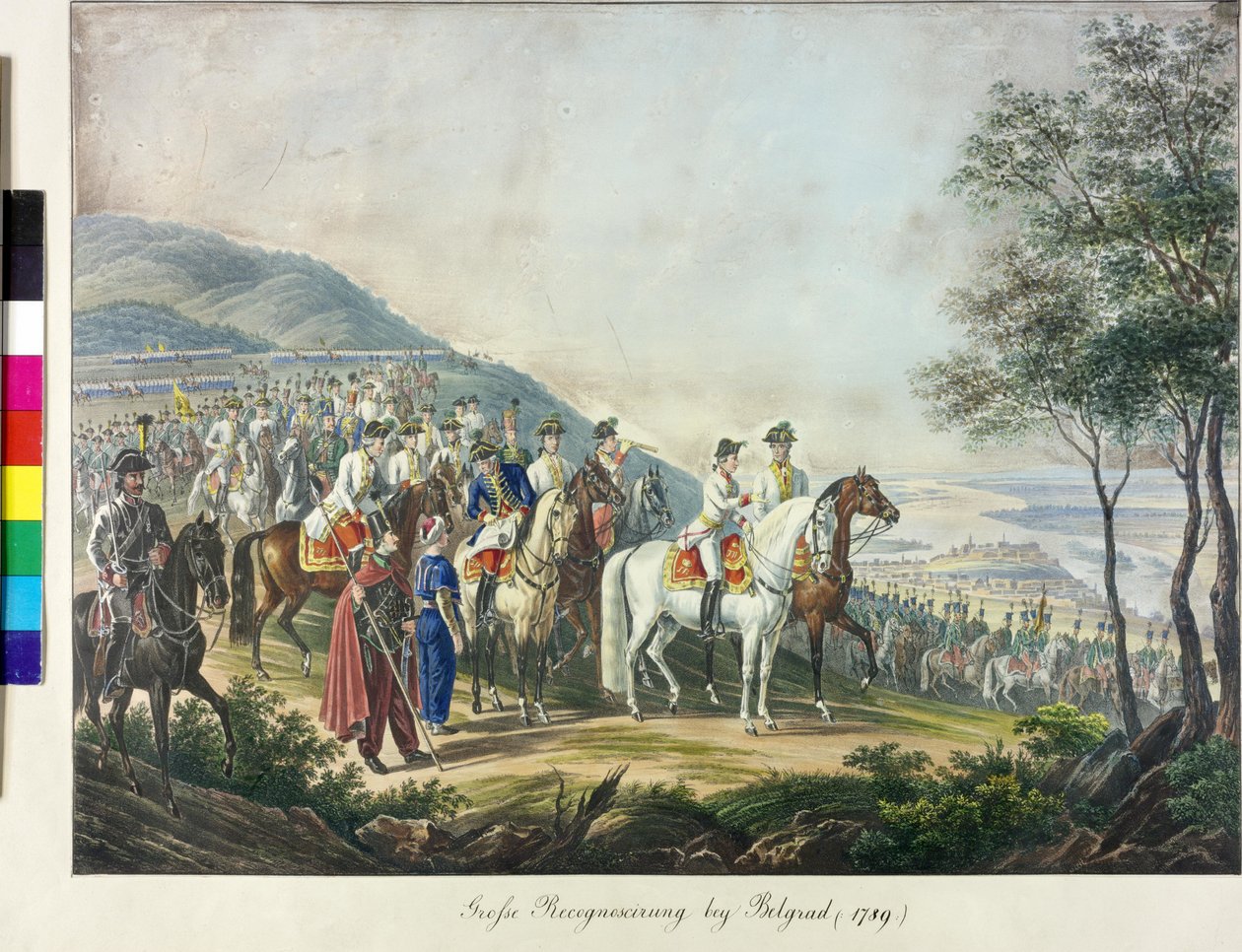 Arkkiherttua Franz Belgradin piiritys 1789 tekijältä Johann Nepomuk Hoechle