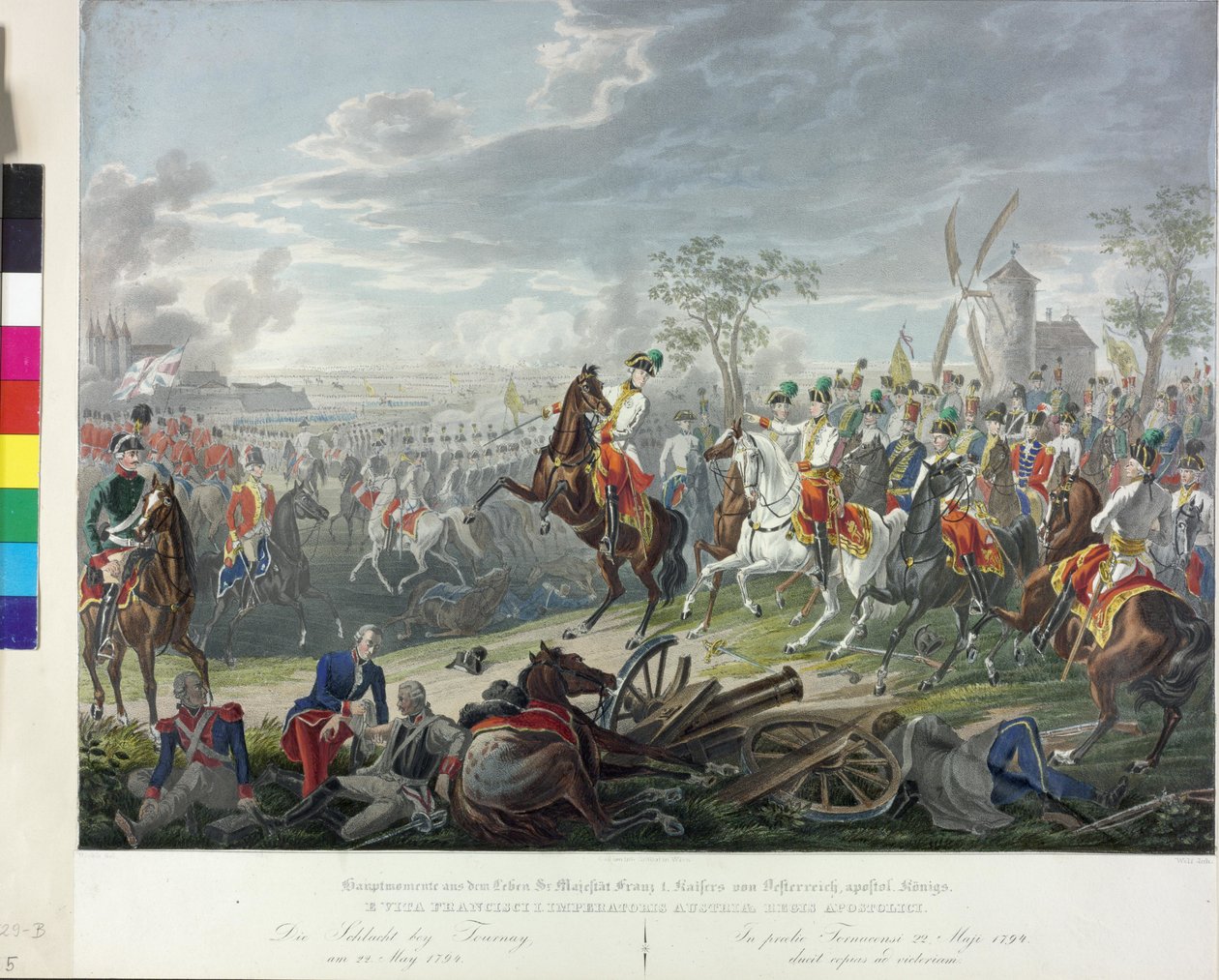 Tournaisian taistelu 1794 tekijältä Johann Nepomuk Hoechle