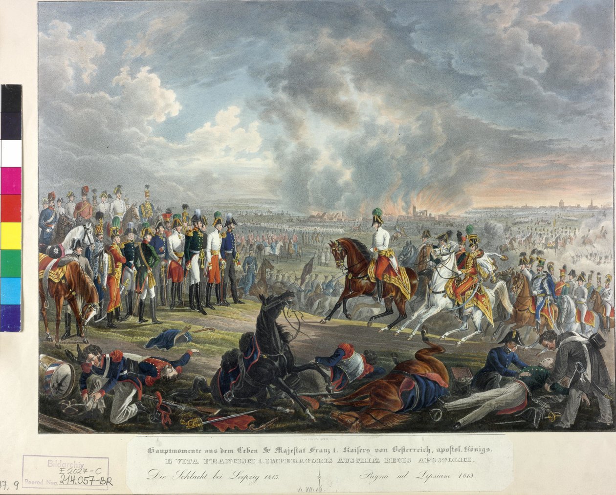Kansojen taistelu Leipzigissa 1813 tekijältä Johann Nepomuk Hoechle