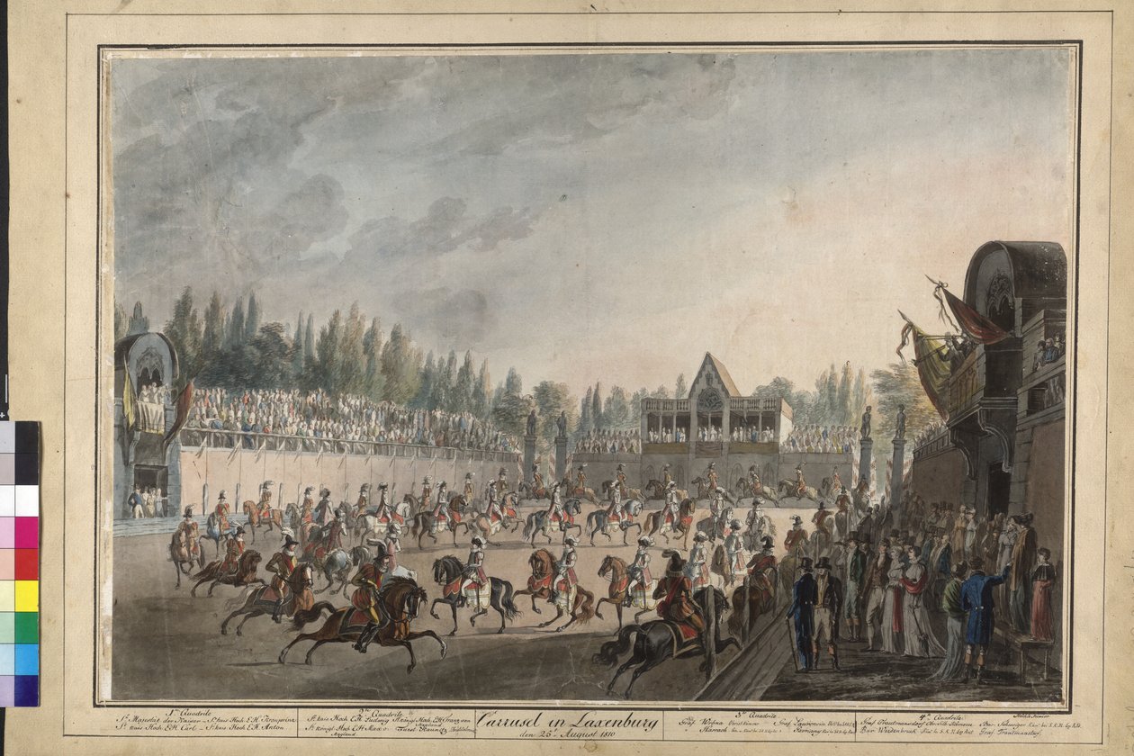 Karuselli Laxenburgissa tekijältä Johann Nepomuk Hoechle