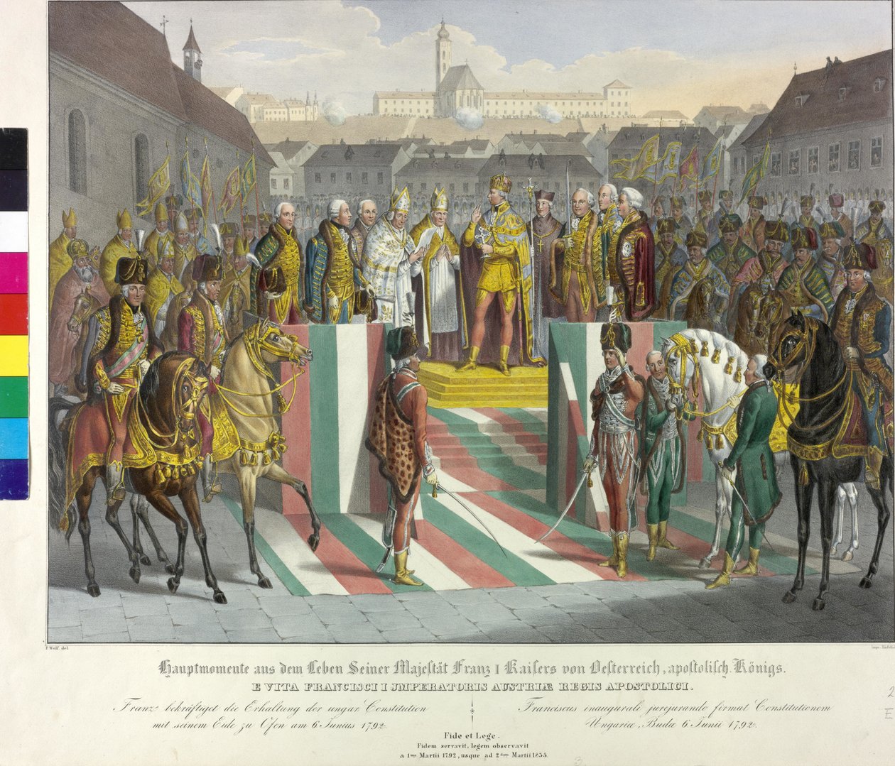 Kruunajaiset uunissa 1792 tekijältä Johann Nepomuk Hoechle