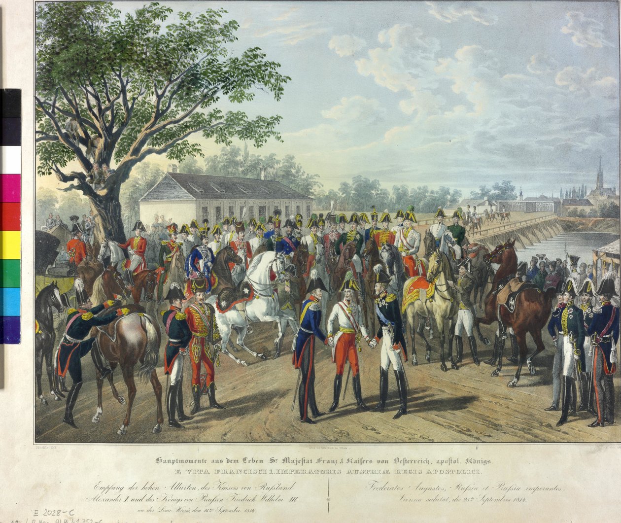 Liittoutuneiden monarkin vastaanotto Wienissä 1814 tekijältä Johann Nepomuk Hoechle