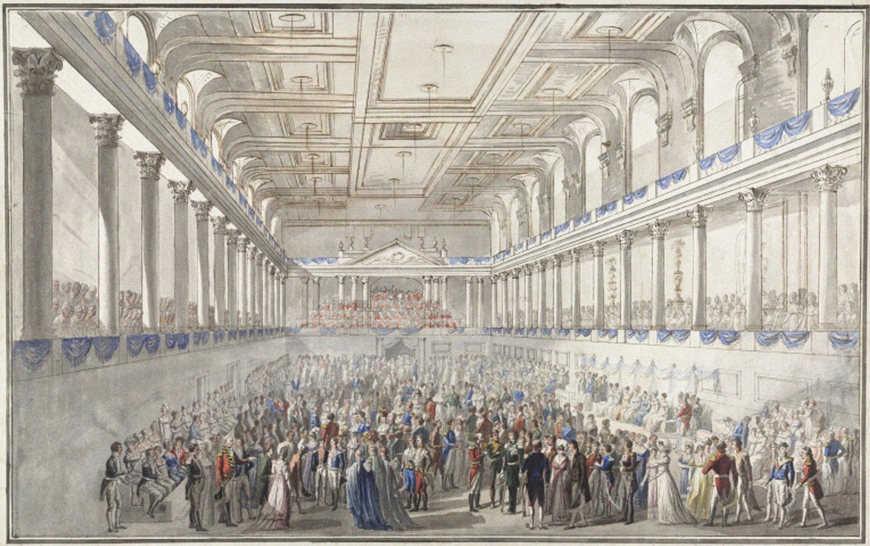 Redoute paré Wienin kongressin aikana 9. lokakuuta 1814, n. 1815 tekijältä Johann Nepomuk Hoechle