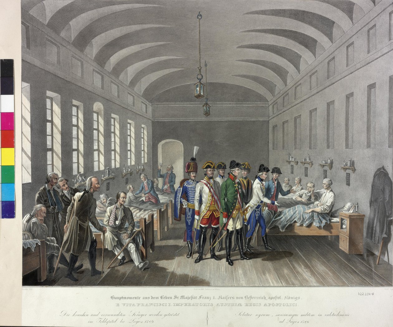 Vierailu Lugojin kenttäsairaalassa 1789 tekijältä Johann Nepomuk Hoechle