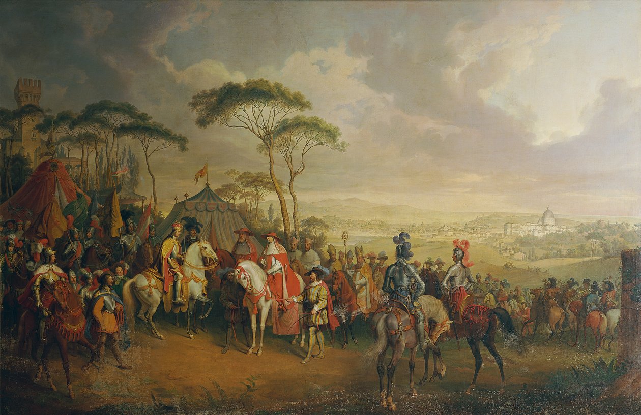 Keisari Friedrich III:n tulo. Roomassa tekijältä Johann Nepomuk Höchle