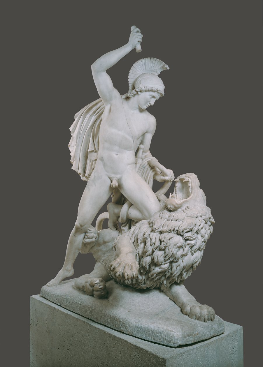 Bellerophon taistelee Chimeiraa vastaan tekijältä Johann Nepomuk Schaller
