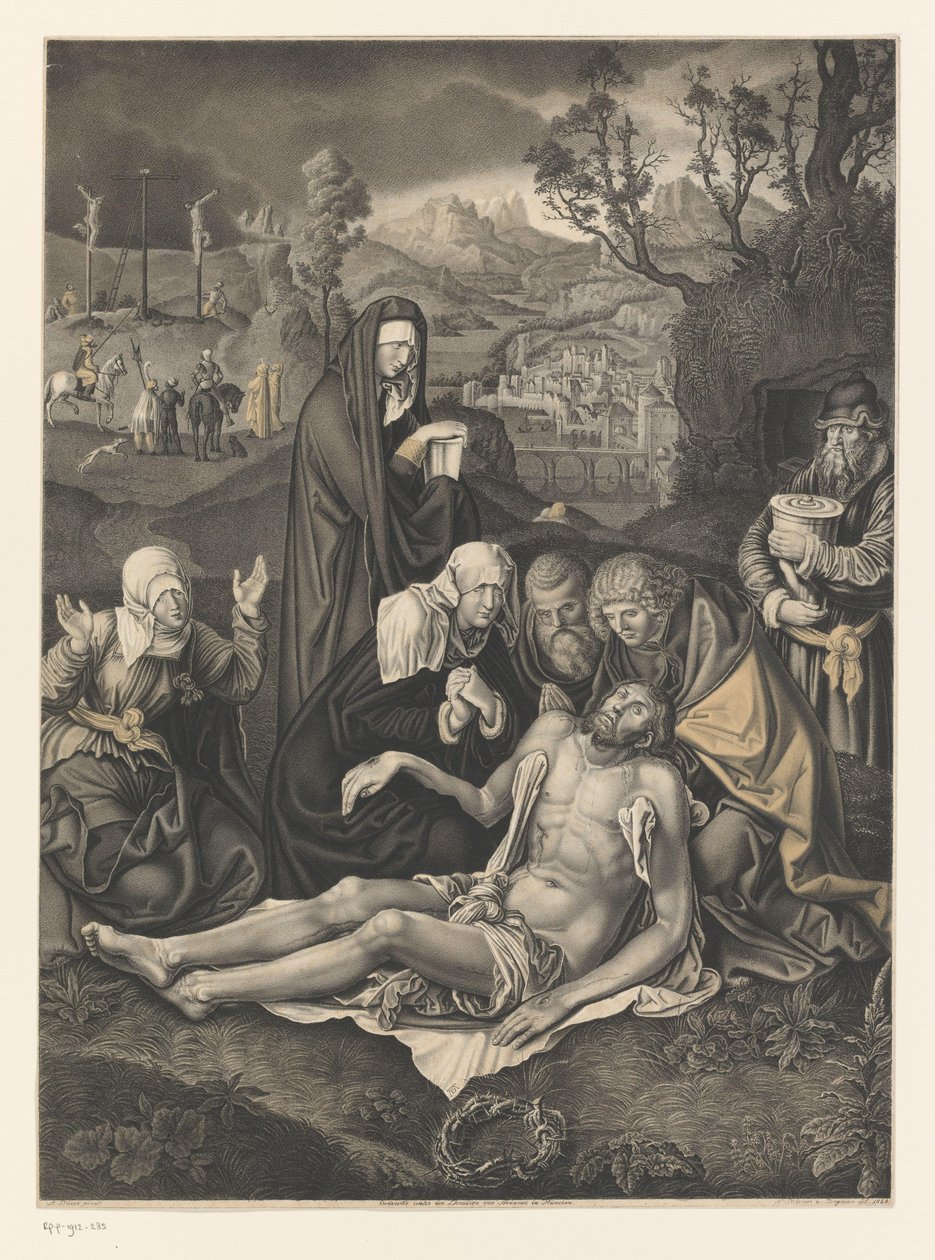Bewening van Christus Werken uit de collectie van de broers Boisserée (series title) Galerie des Frères Boisserée (series title) tekijältä Johann Nepomuk Strixner