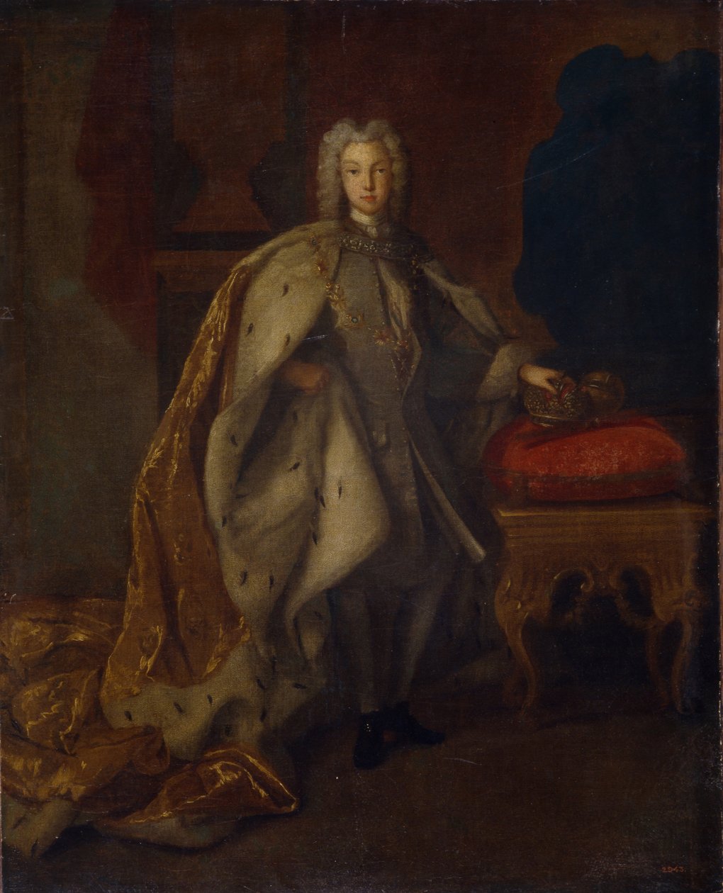 Venäjän tsaari Pietari II:n muotokuva 1715-1730, 1728 tekijältä Johann Paul Luedden