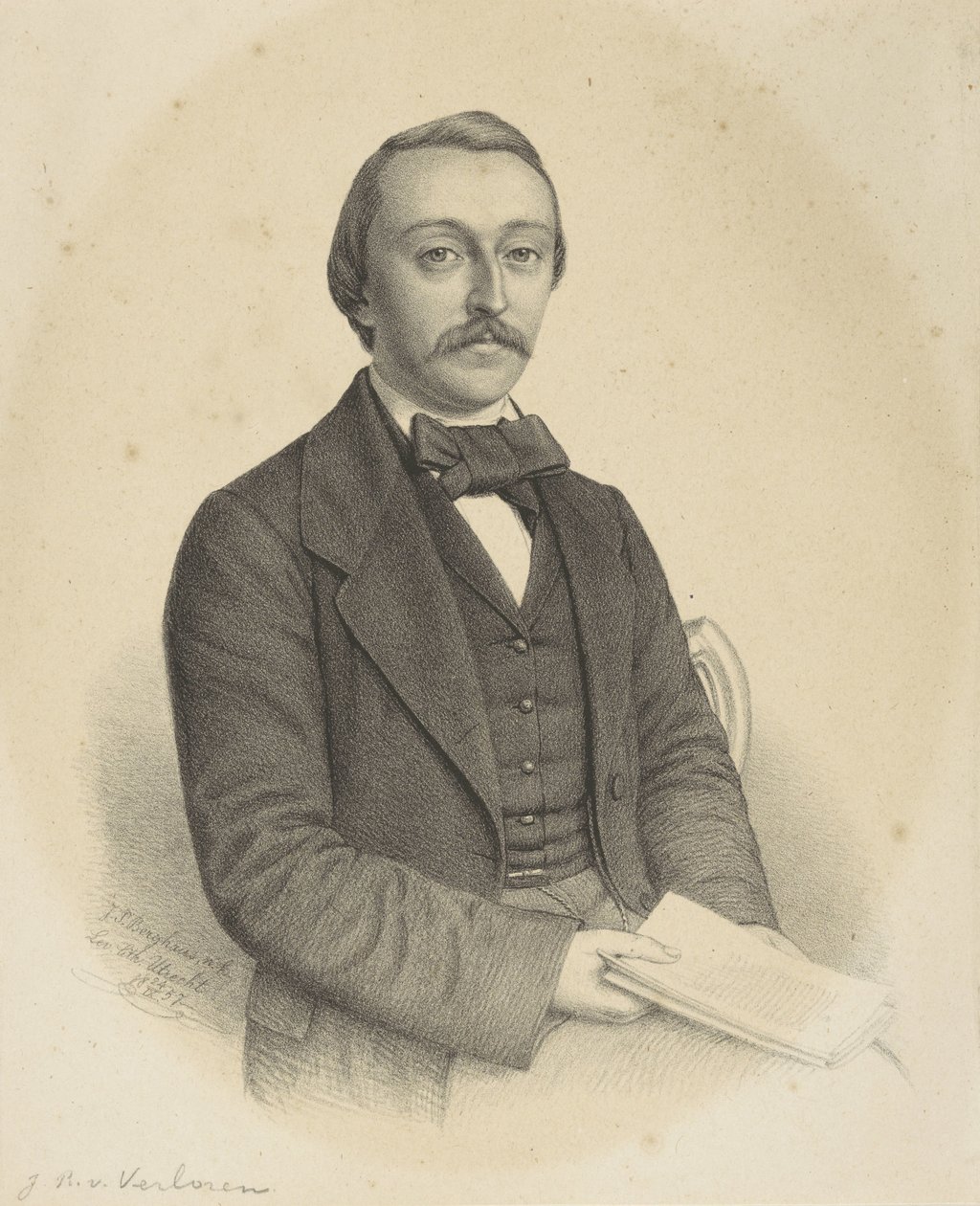 Tuntemattoman miehen muotokuva tekijältä Johann Peter Berghaus