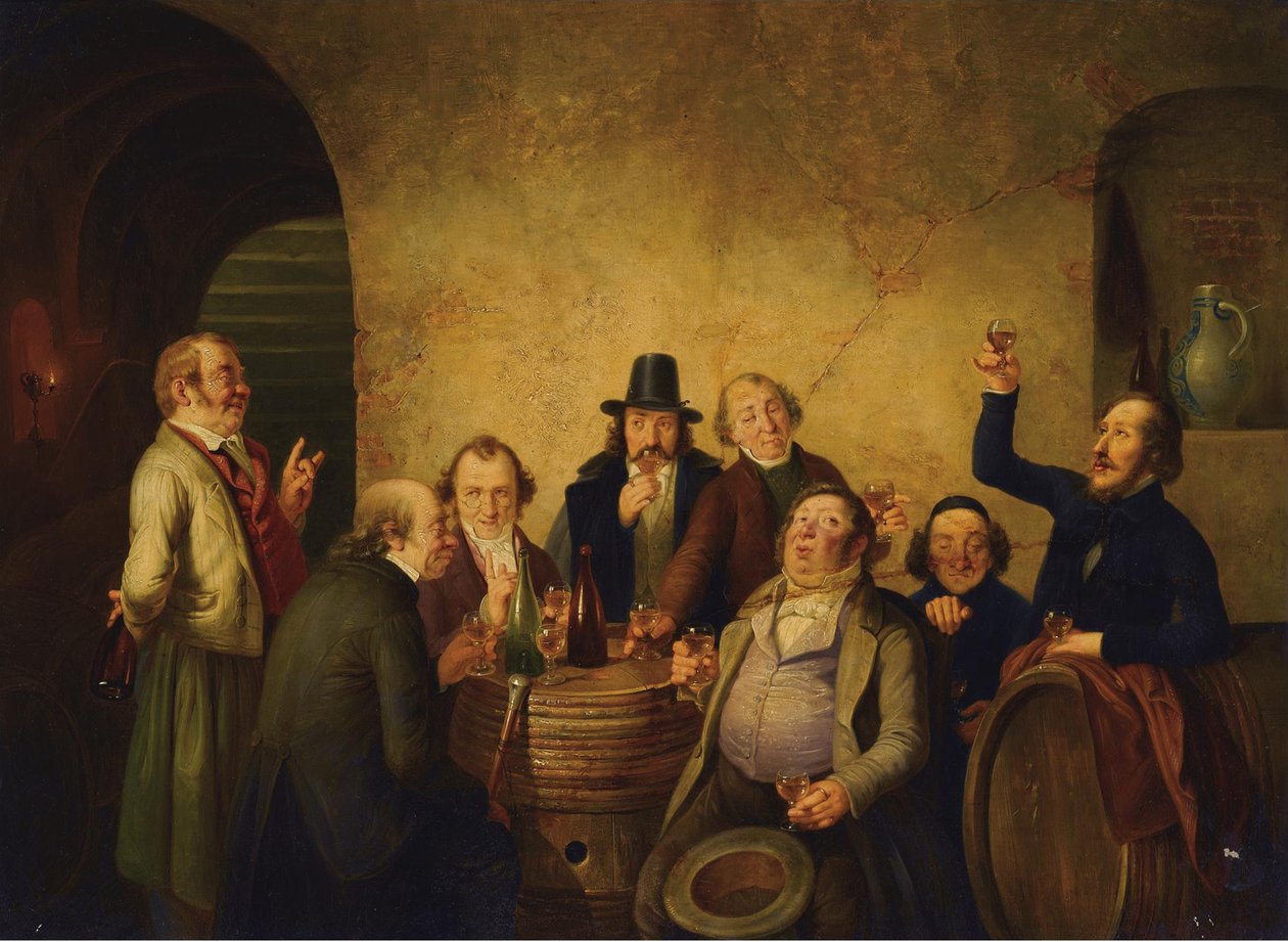 Viininmaistelu tekijältä Johann Peter Hasenclever