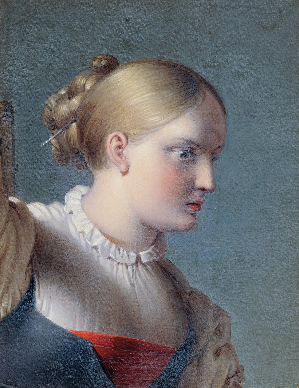 Tytön rintakuva (tutkistelu "Hermannille ja Dorothealle") tekijältä Johann Peter Krafft