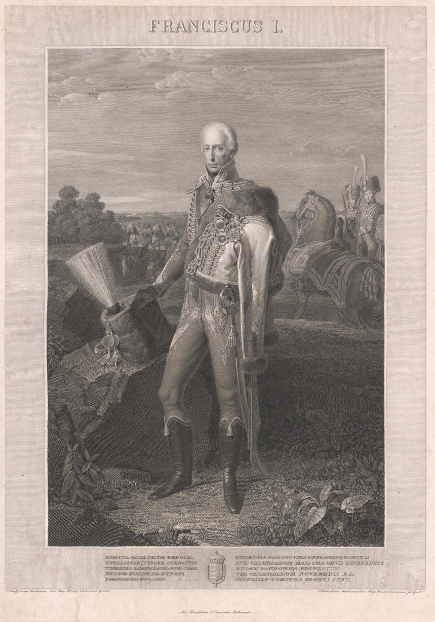 Pyhän saksalais-roomalaisen keisarin Frans II (kaiverrus) tekijältä Johann Peter Krafft