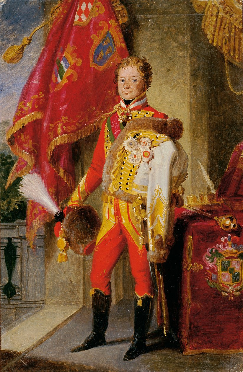 Kreivi Ignaz Gyulay von Naros-Nemeth ja Nadaska unkarilaisunivormussa tekijältä Johann Peter Krafft