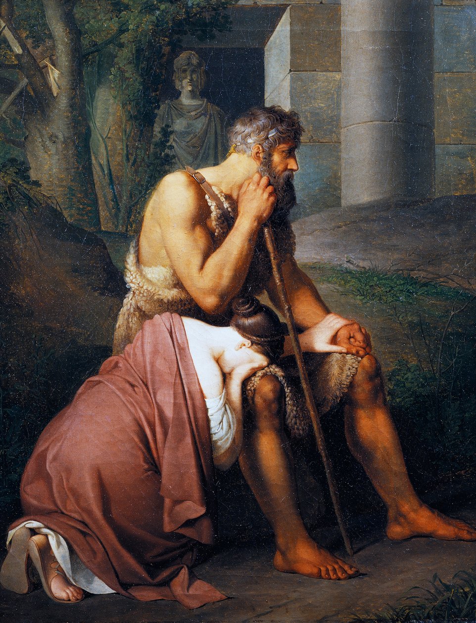 Oidipus ja Antigone tekijältä Johann Peter Krafft