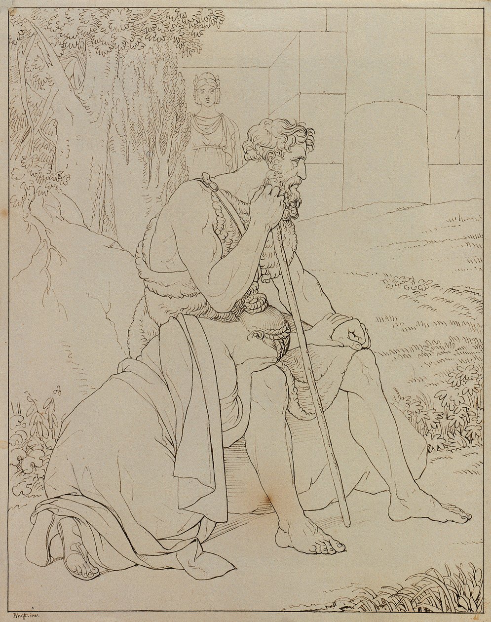 Oidipus ja Antigone tekijältä Johann Peter Krafft