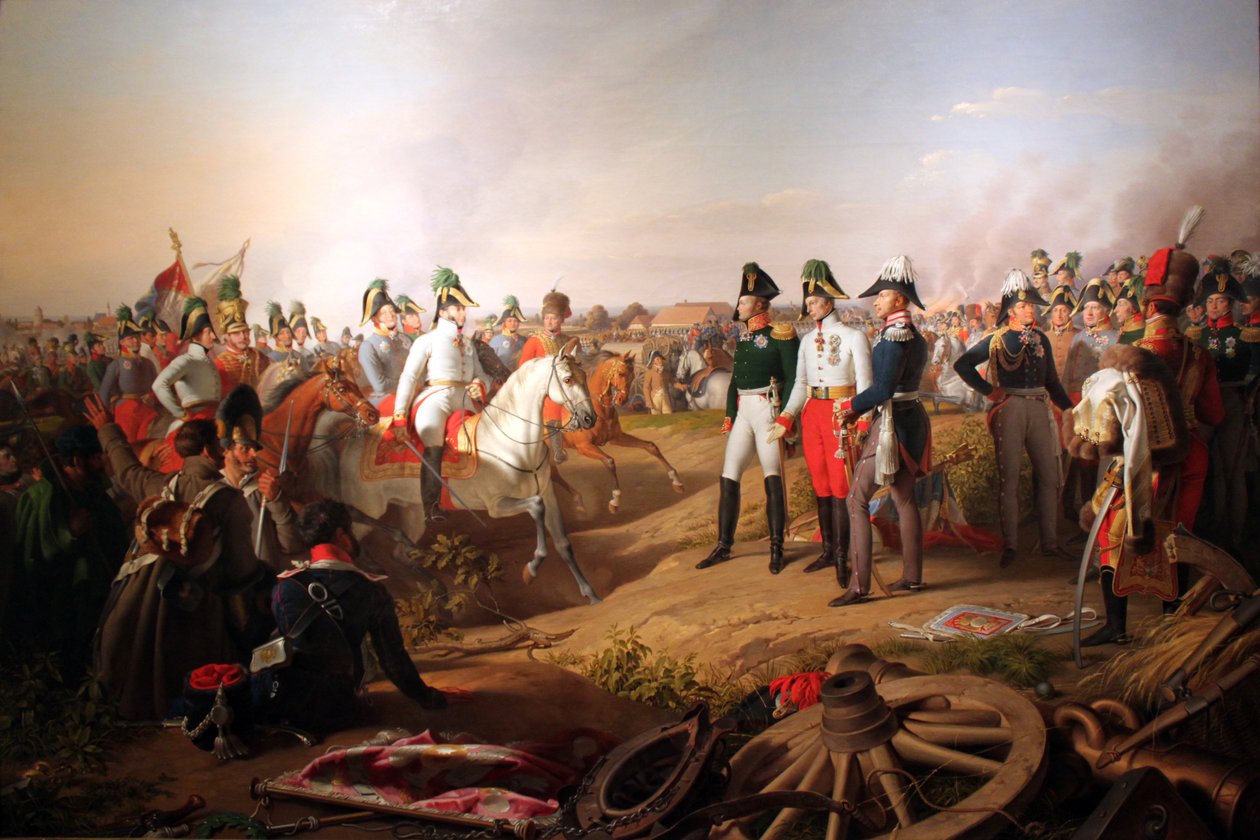 Voitonjulistus Leipzigin taistelun jälkeen 1813 tekijältä Johann Peter Krafft