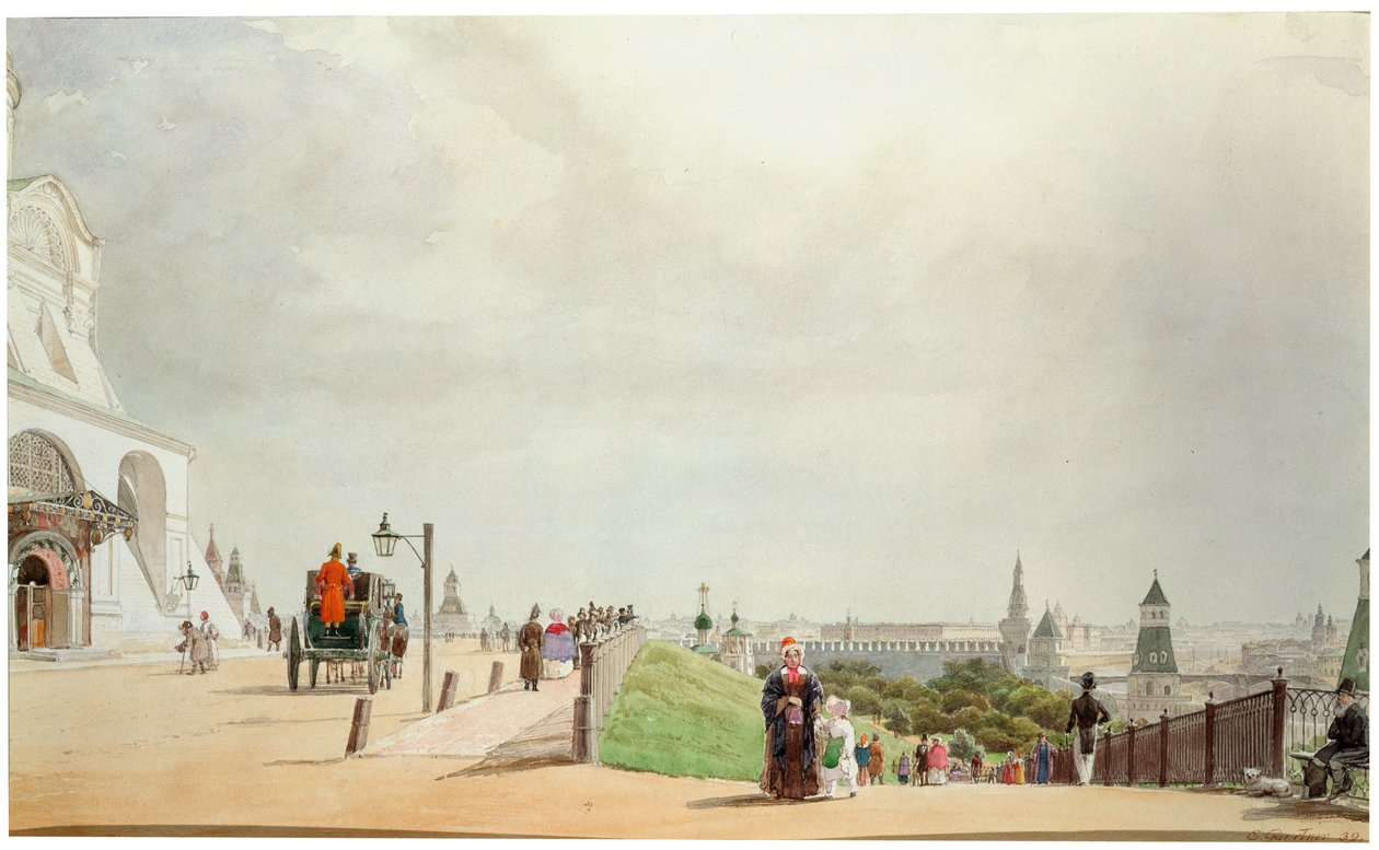 Moskovan Kremlissä 1839. tekijältä Johann Philipp Eduard Gartner