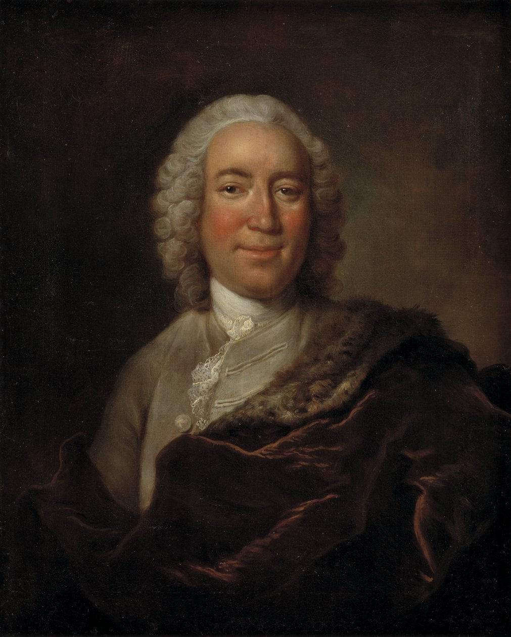 Gerhard Morell, Tanskan kuninkaallisen Kunstkammerin kuraattori (öljy kankaalle) tekijältä Johann Salomon (after) Wahl