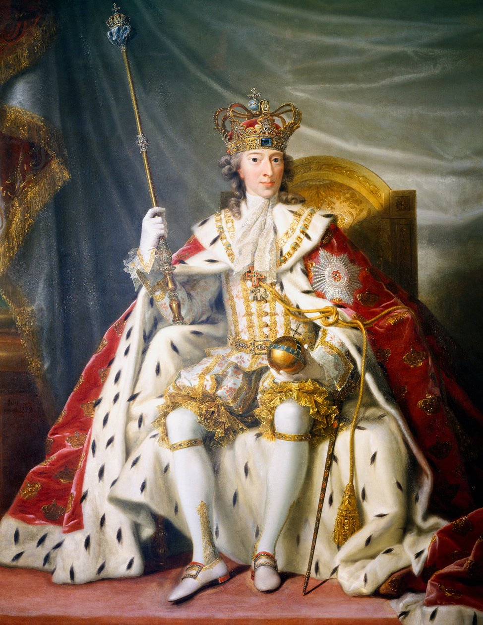 Tanskalaisen Christian VI:n muotokuva (Kööpenhamina tekijältä Johann Salomon Wahl