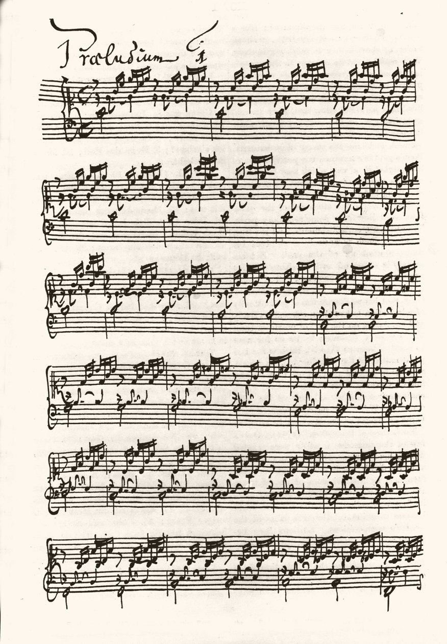 Sivu nuotista Jean Sebastien Bachin (Johann Sebastian Bach tekijältä Johann Sebastian Bach