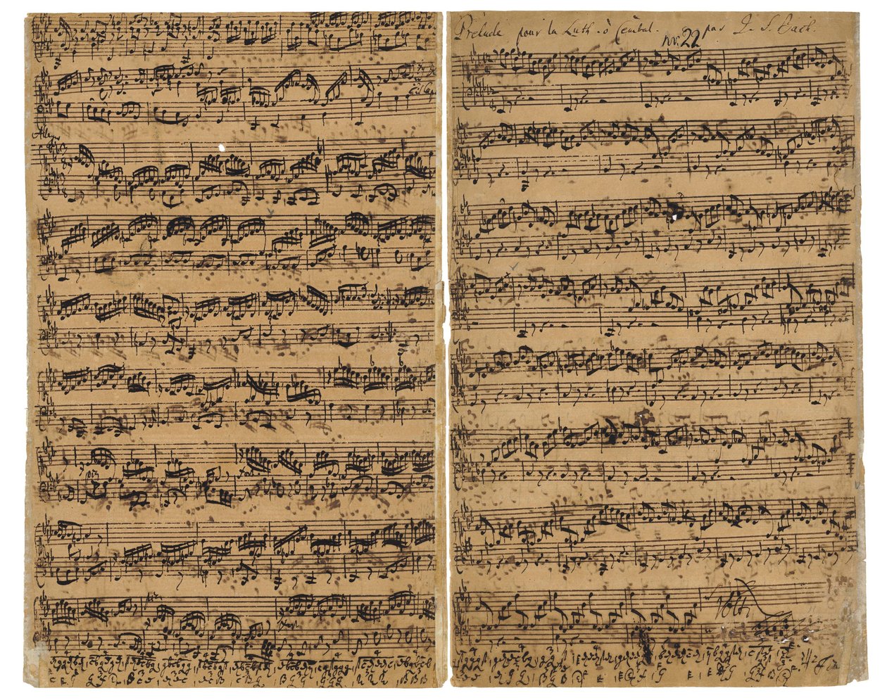 Preludi, fuuga ja allegro E-tasossa BWV 998, n. 1735-40 tekijältä Johann Sebastian Bach