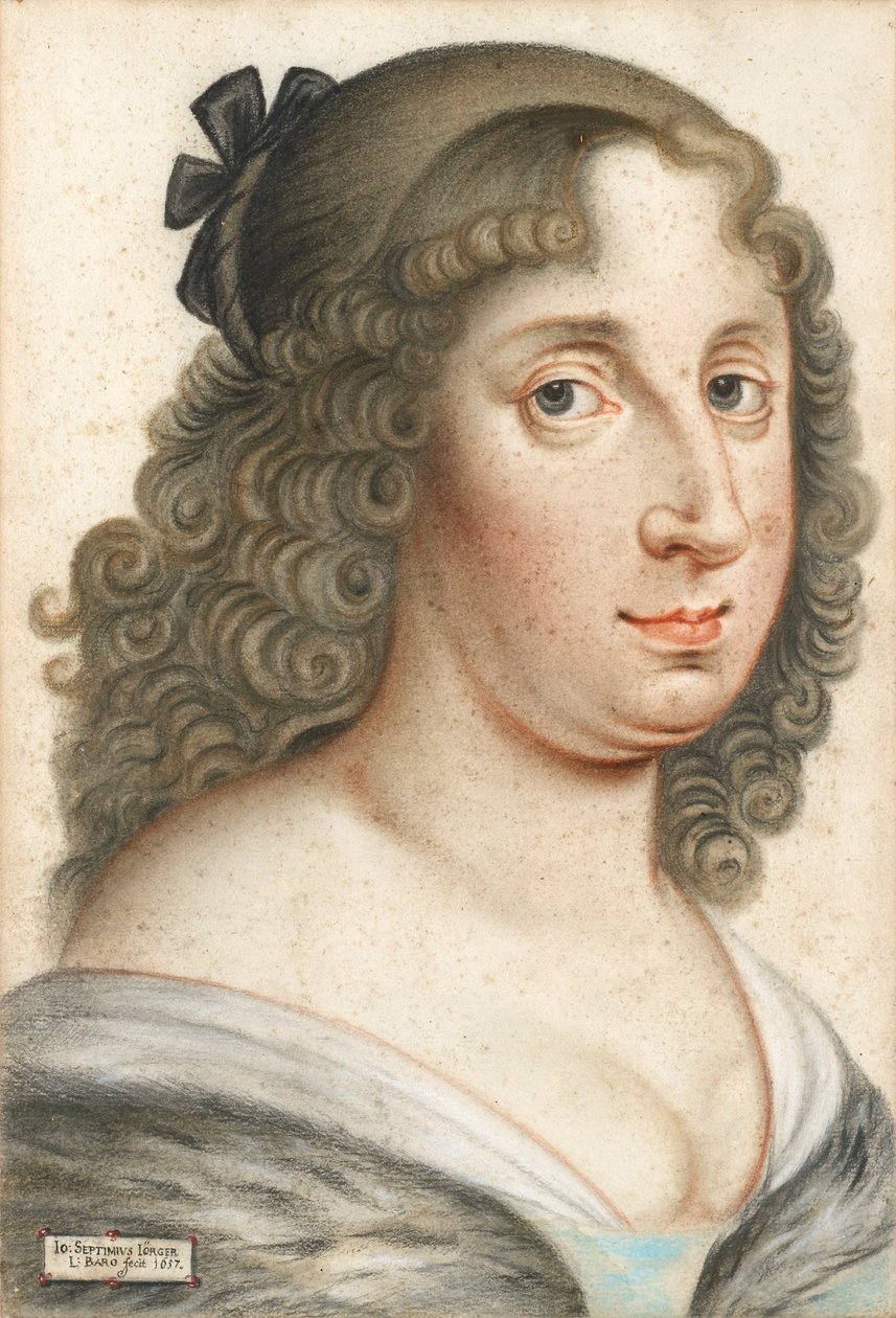 Muotokuva Ruotsin kuningatar Kristiinasta 1626-1689, 1657 tekijältä Johann Septimius Jörger von Tollet