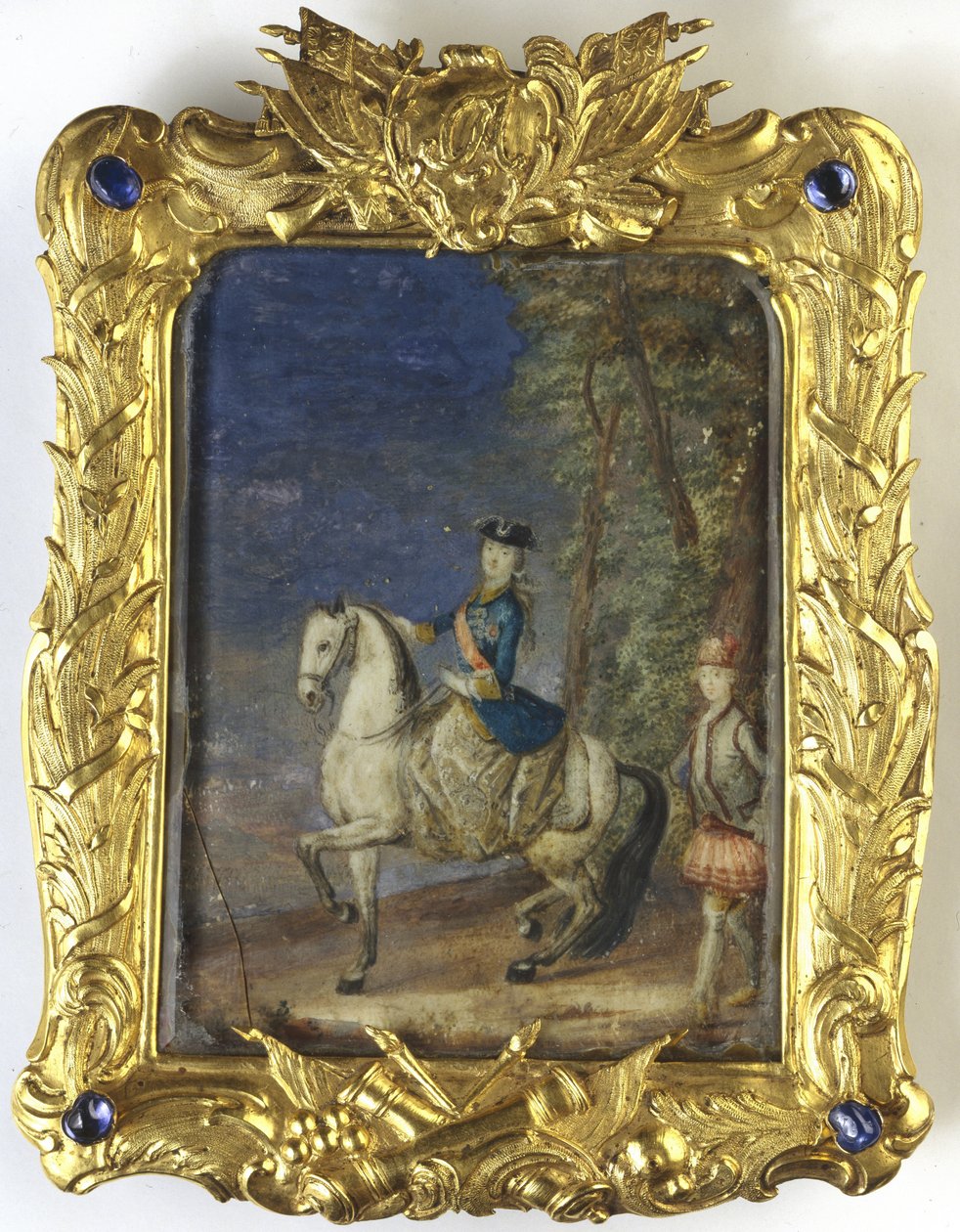 Keisarinna Katariina II:n ratsastusmuotokuva 1729-1796 tekijältä Johann Stenglin
