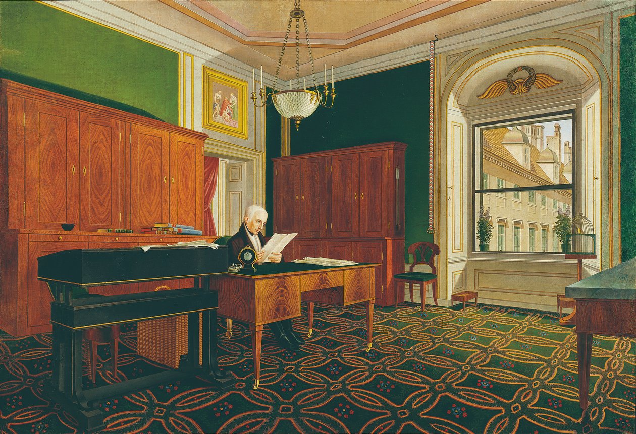 Keisari Franz II (I) työhuoneessaan tekijältä Johann Stephan Decker