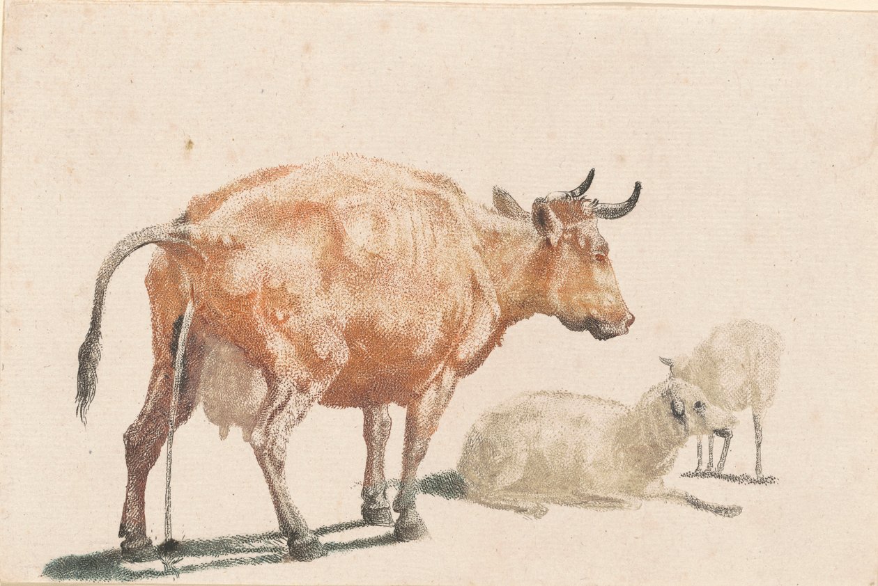 Pissing Cow, 1690-luku. tekijältä Johann Teyler