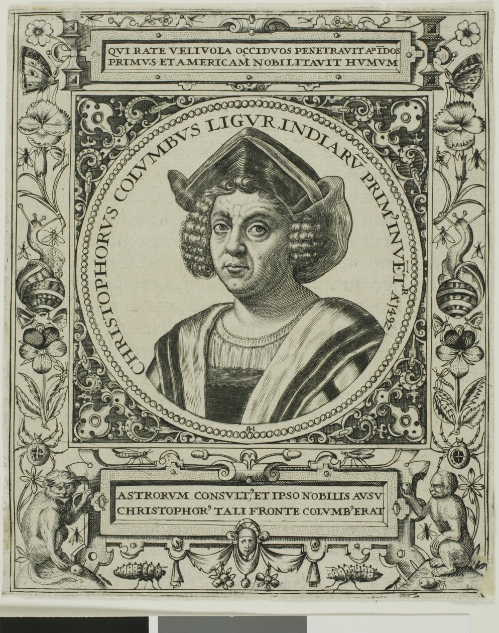 Kristoffer Kolumbus, etukuva Theodor de Bryn teoksen Amerikka niteestä 5. tekijältä Johann Theodor de Bry