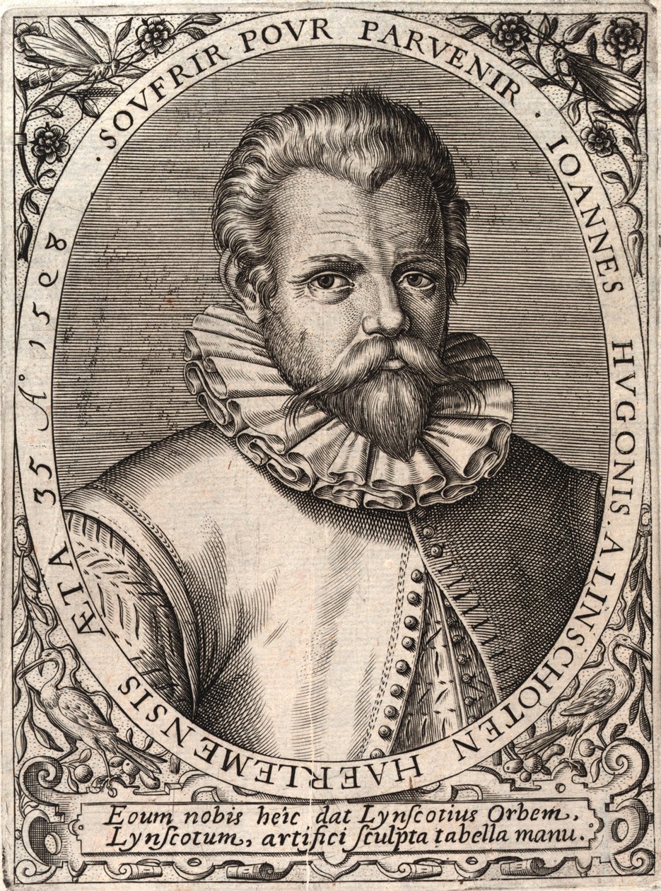 Jan Huygen van Linschotenin matka Itä-Intiaan tekijältä Johann Theodor de Bry