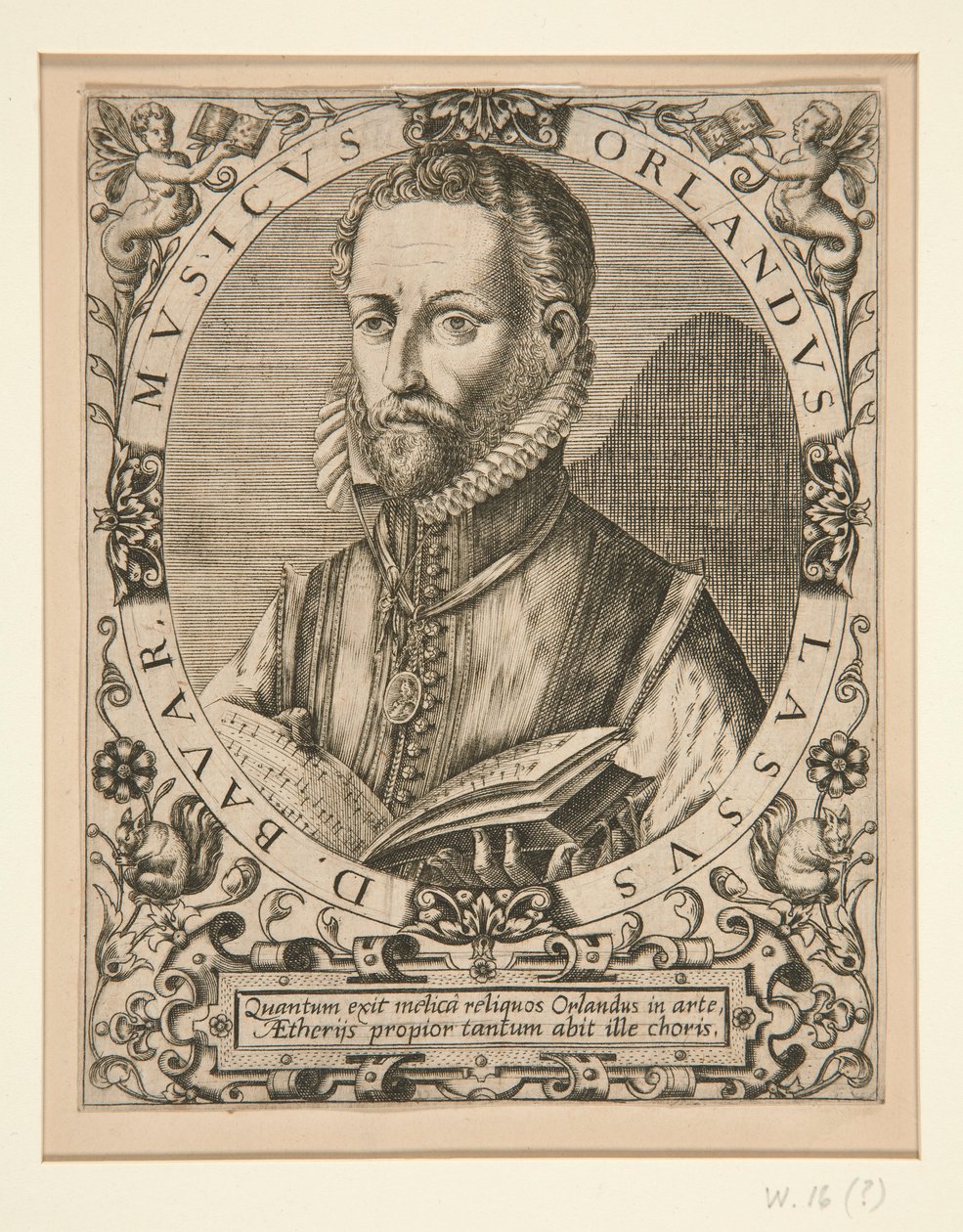 Orlando Lassuksen muotokuva, J.J. Boissard, tekijältä Johann Theodor de Bry