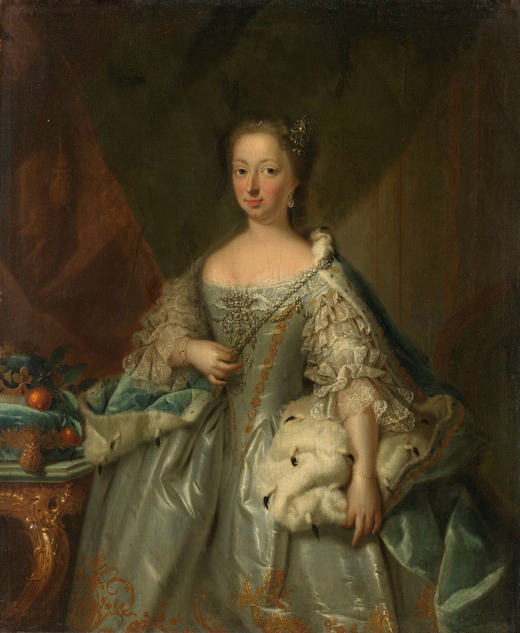 Muotokuva Anne of Hannoverista, prinsessa Royal ja Prinsessa of Orange, Prinssi William IV:n puoliso tekijältä Johann Valentin Tischbein (attributed to)