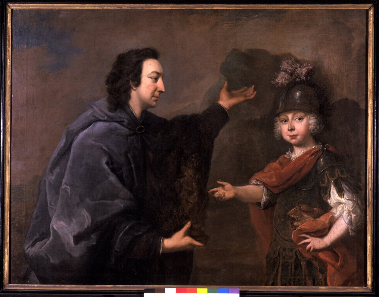 Perinnöllinen prinssi Friedrich III ja hänen opettajansa kreivi Ulrich Thun tekijältä Johann Valentin Tischbein