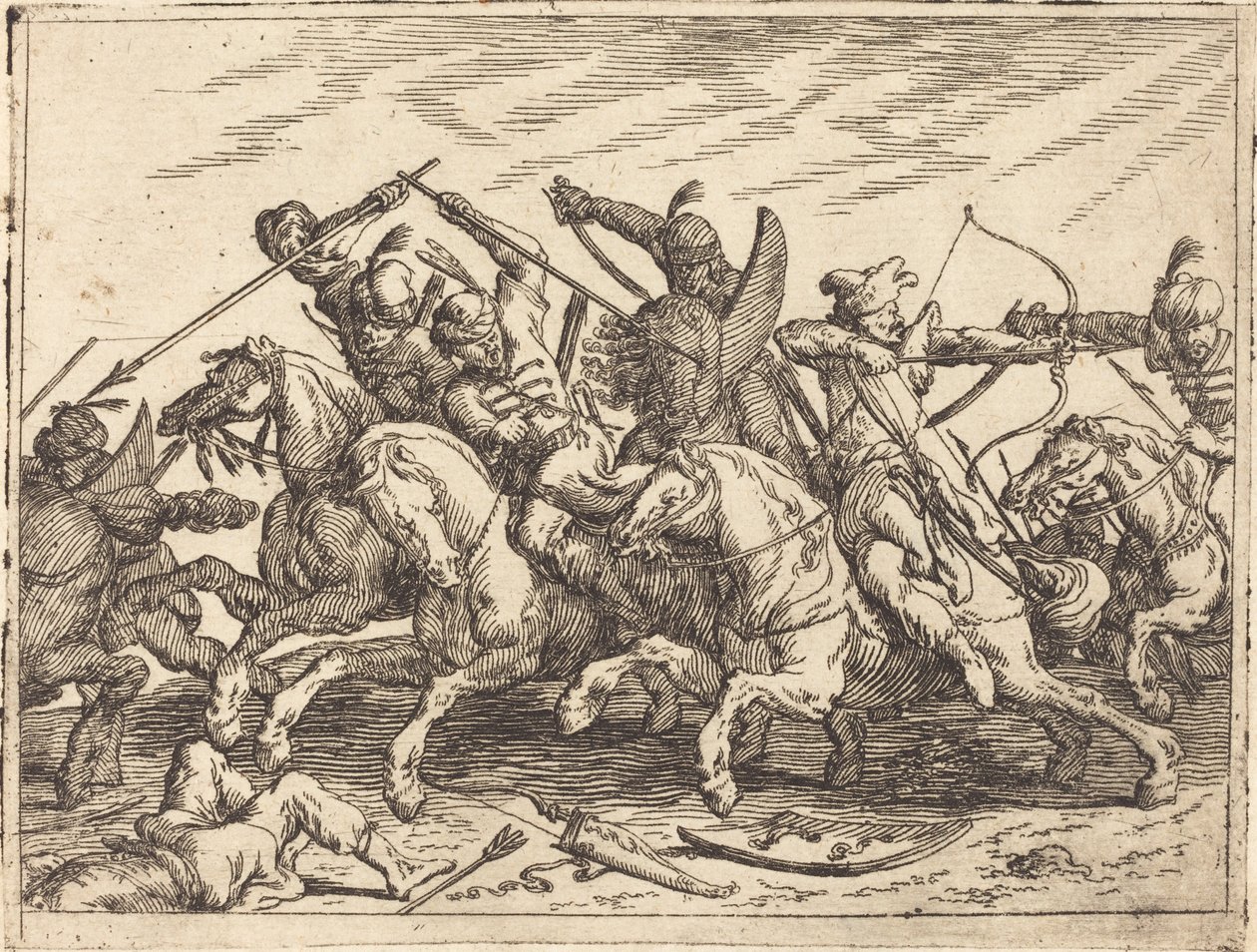 Erilaisten taisteluiden oikkuja tekijältä Johann Wilhelm Baur