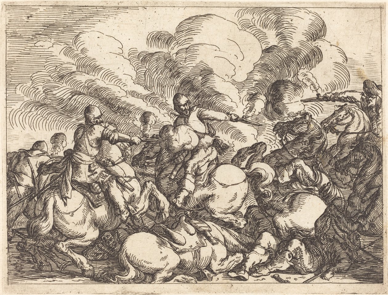 Erilaisten taisteluiden päähänpisto, 1635. tekijältä Johann Wilhelm Baur