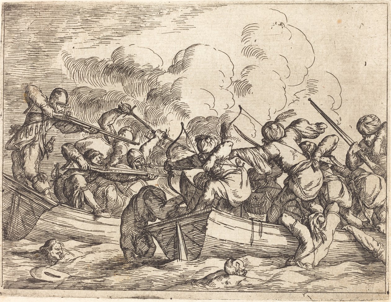 Eri taistelujen päähänpisto, 1635. tekijältä Johann Wilhelm Baur