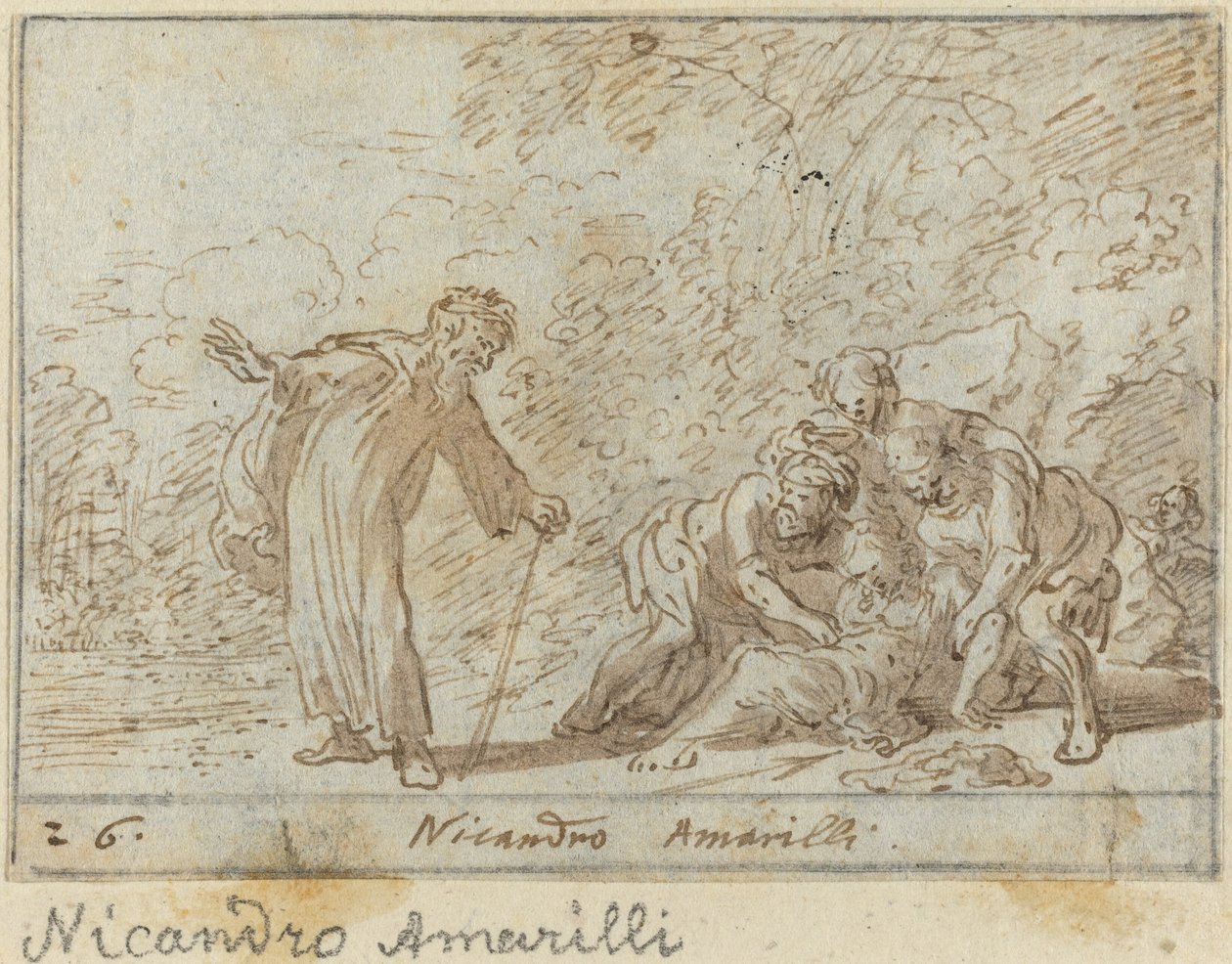Nicandro ja Amarilli, 1640. tekijältä Johann Wilhelm Baur