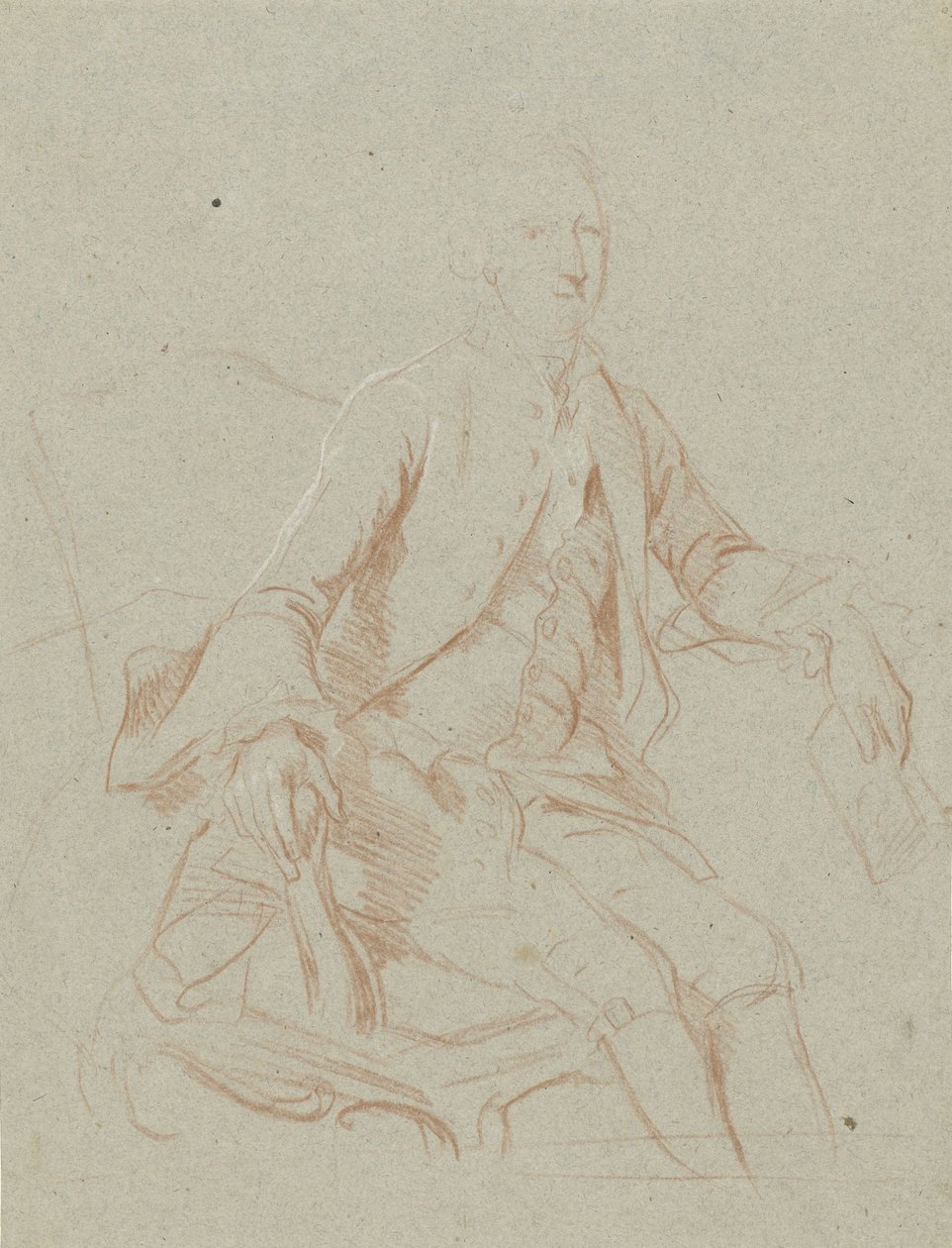 Istuu herrasmies kirjan kanssa tekijältä Johann Wilhelm Böttner