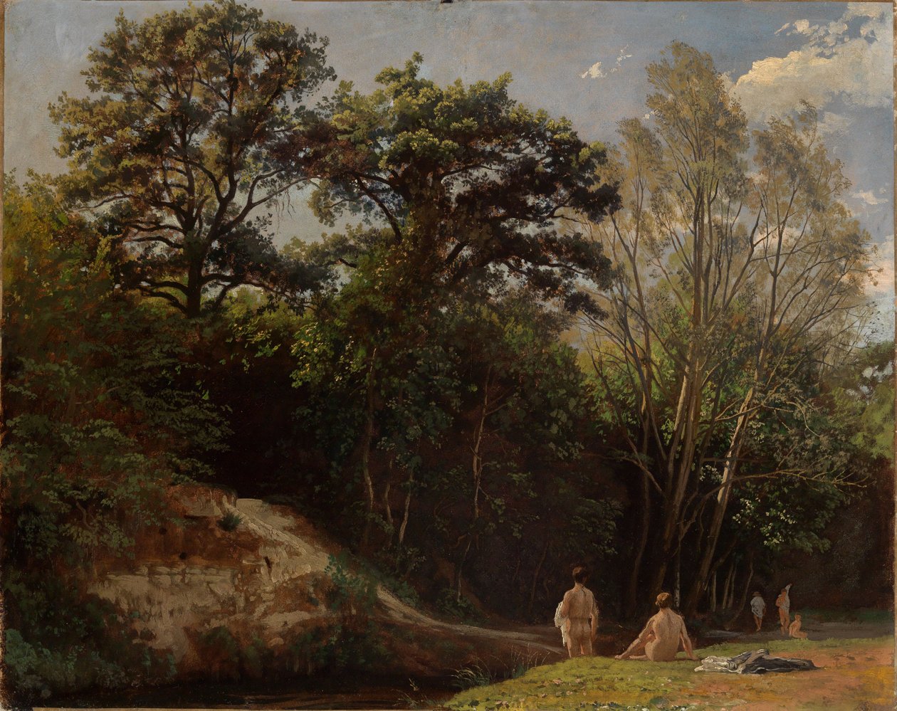 Albjoen varrella II (kylpeviä ihmisiä) tekijältä Johann Wilhelm Schirmer