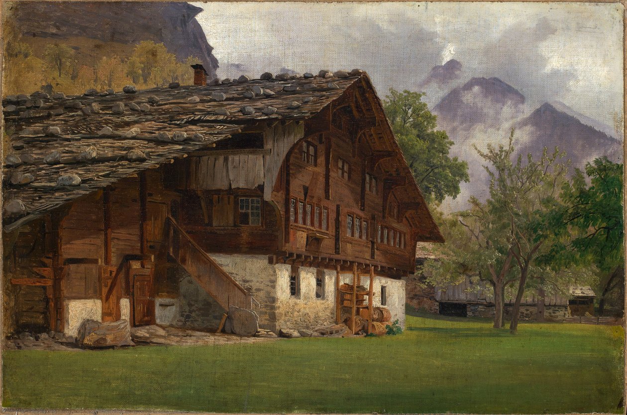 Maatalo Alpeilla tekijältä Johann Wilhelm Schirmer