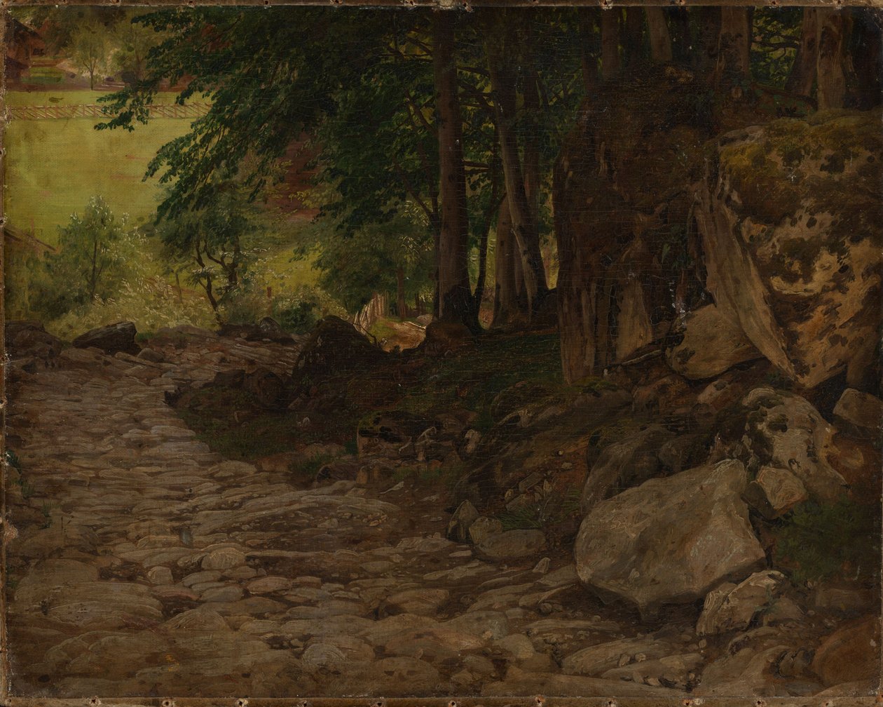 Kivipolku Sveitsissä tekijältä Johann Wilhelm Schirmer