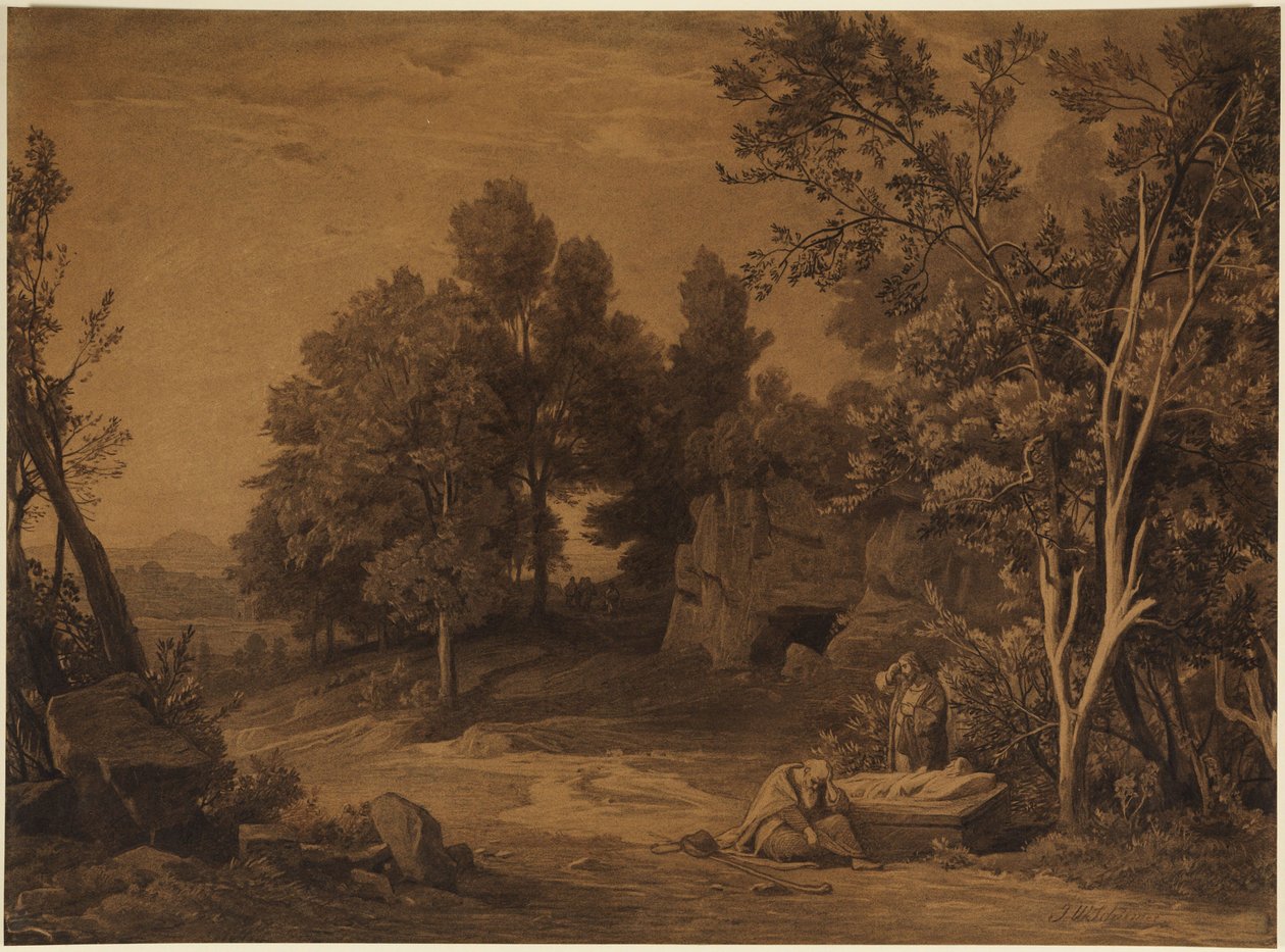 Valitus Saaran kuolemasta (1. Mooseksen kirja 23, 2) tekijältä Johann Wilhelm Schirmer