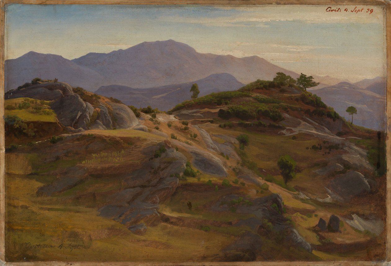 Maisema Civitellan lähellä tekijältä Johann Wilhelm Schirmer
