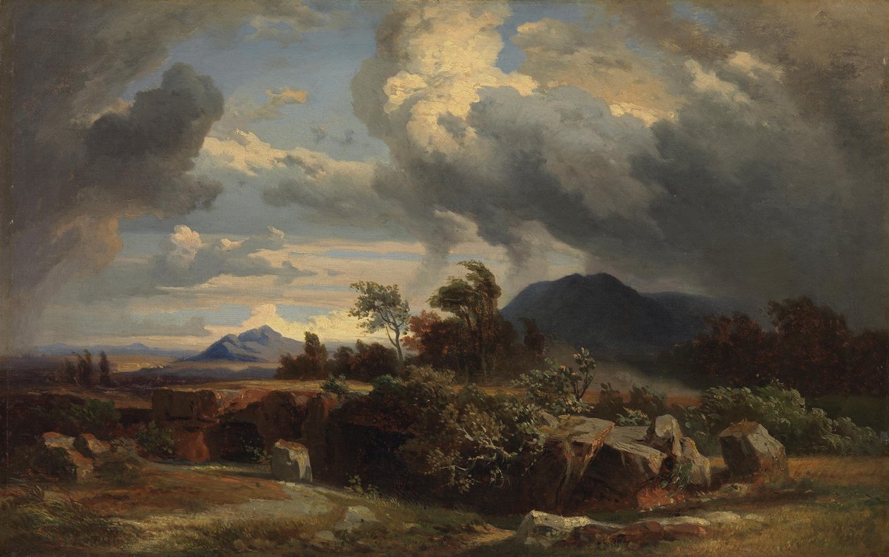 Myrskyinen ilta tekijältä Johann Wilhelm Schirmer