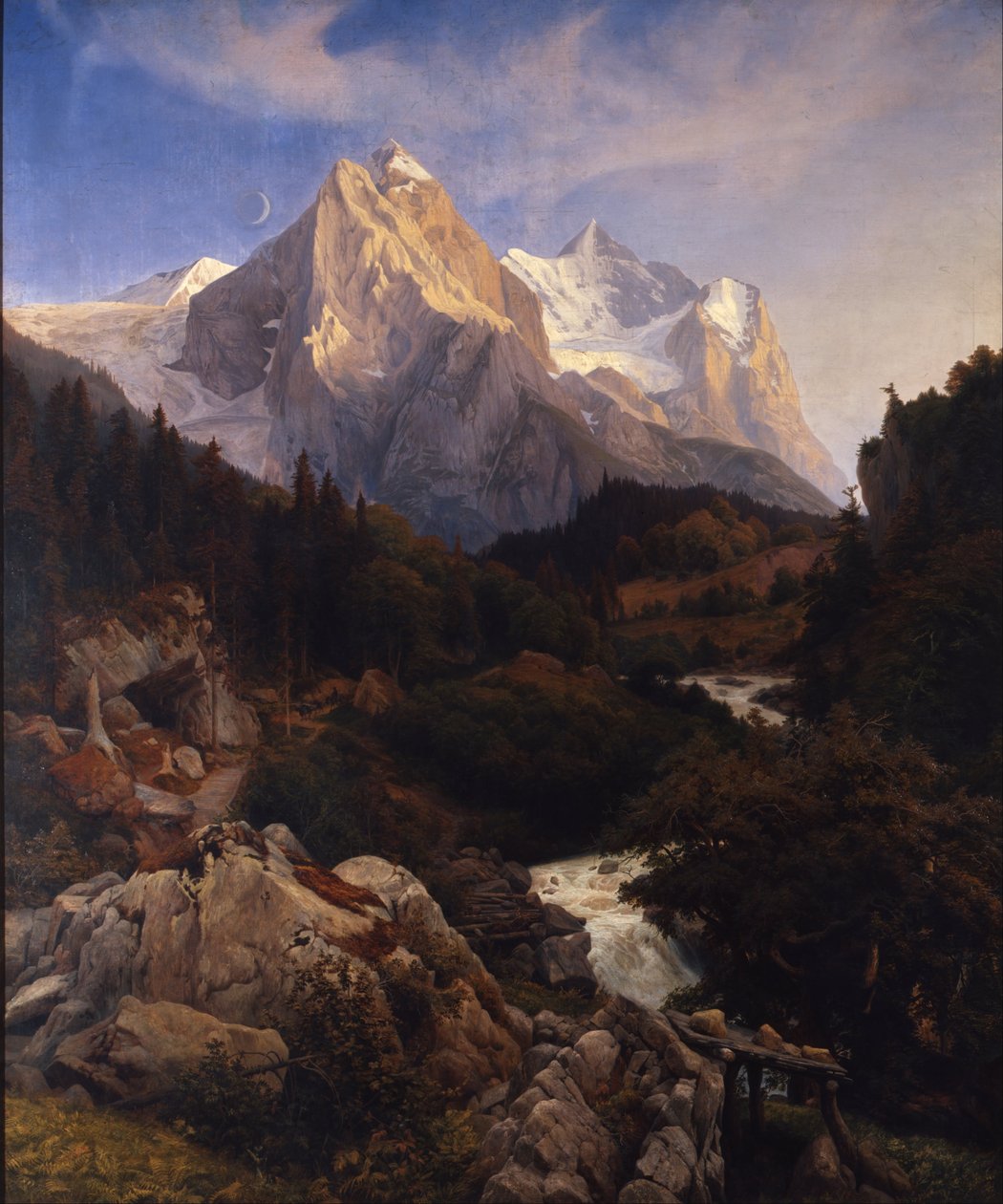 Wetterhorn tekijältä Johann Wilhelm Schirmer