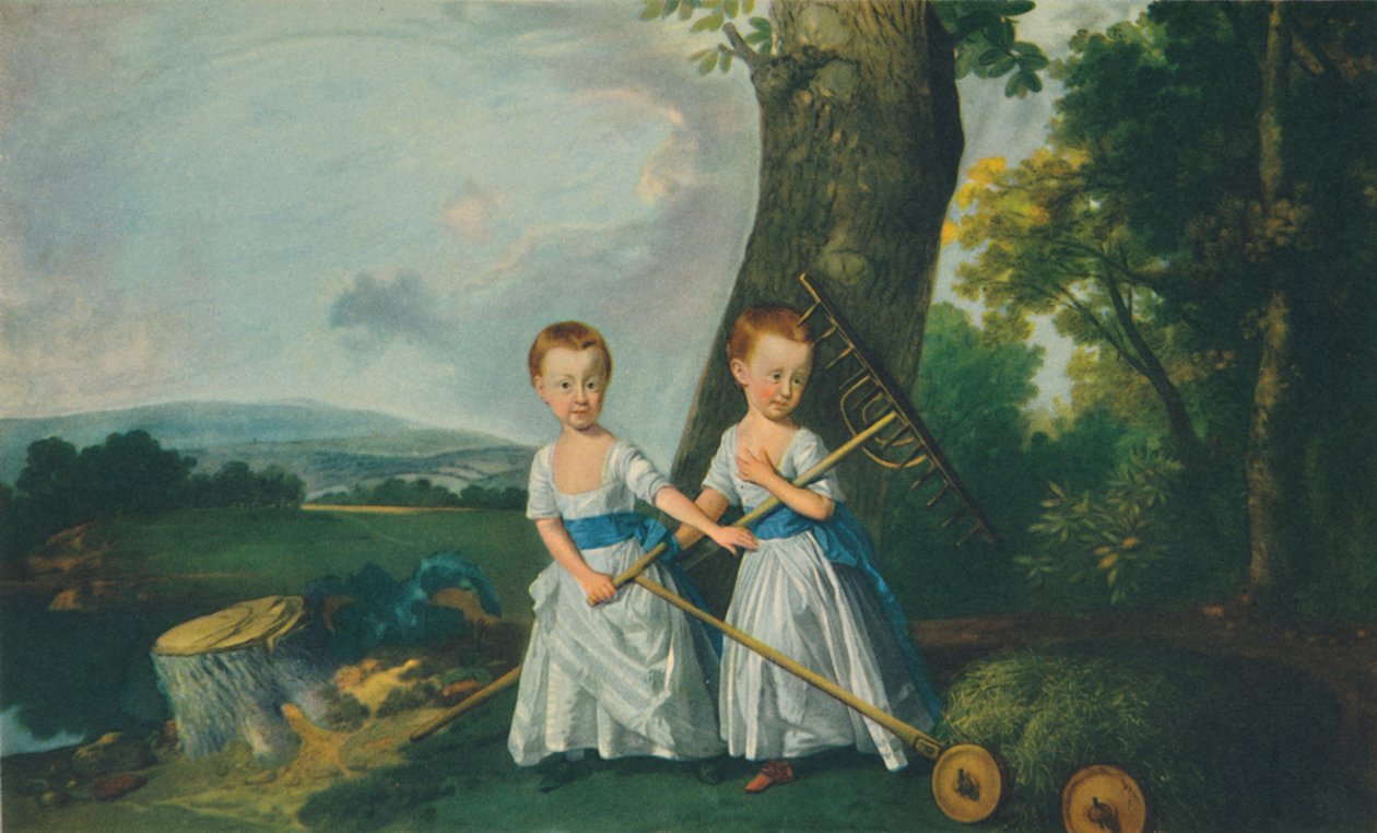 Lasten mekko: The Blunt Boys, n. 1767, 1948. tekijältä Johan Joseph Zoffany