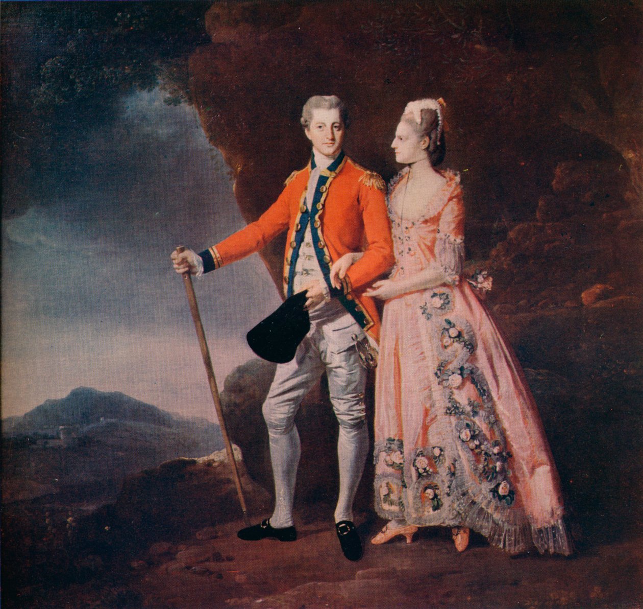 Pariskunta vuoristomaisemassa, c1779 tekijältä Johan Joseph Zoffany