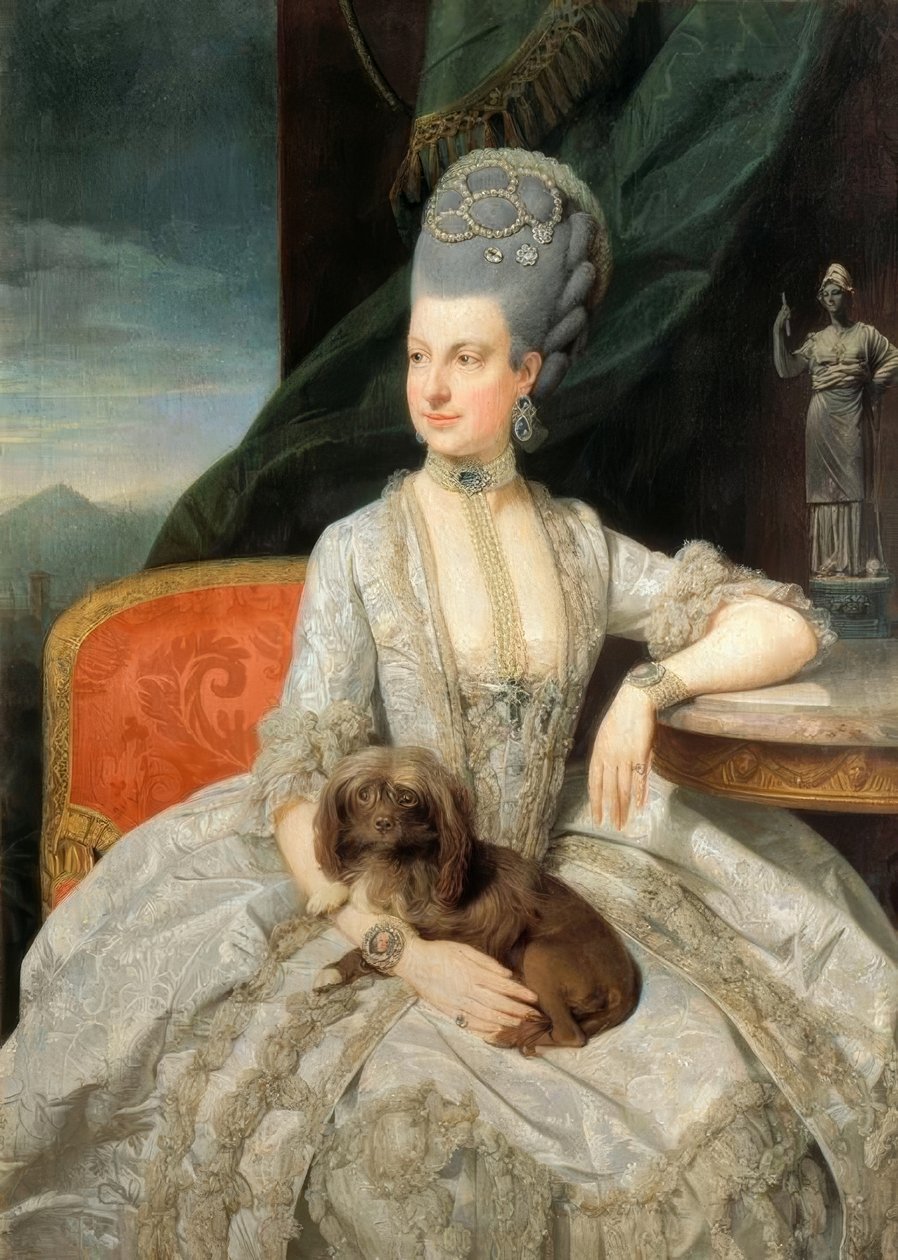 Marie Christine alkaen. Itävalta / Zoffany tekijältä Johan Joseph Zoffany