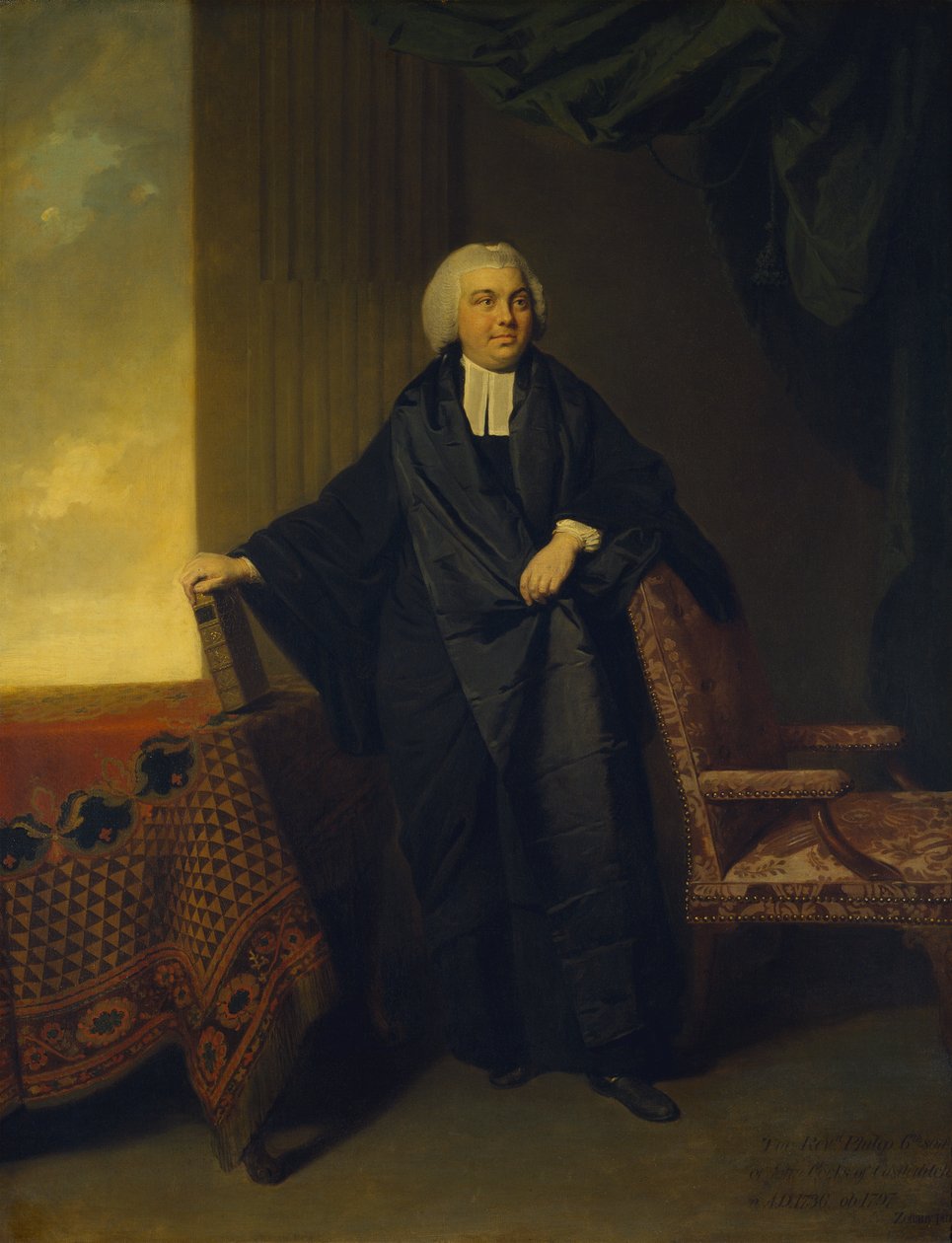 Pastori Philip Cocksin muotokuva tekijältä Johann Zoffany